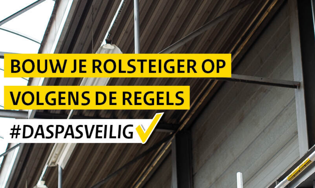 Veilig werken met een rolsteiger